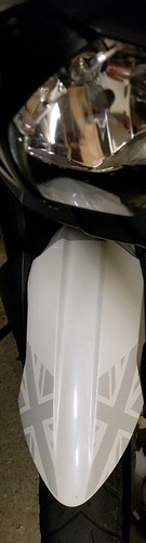 Triumph Tiger 800 2010 - 2016 Motorbike Front Mud Guard Protection Vinyl Etch - Picture 4 of 7