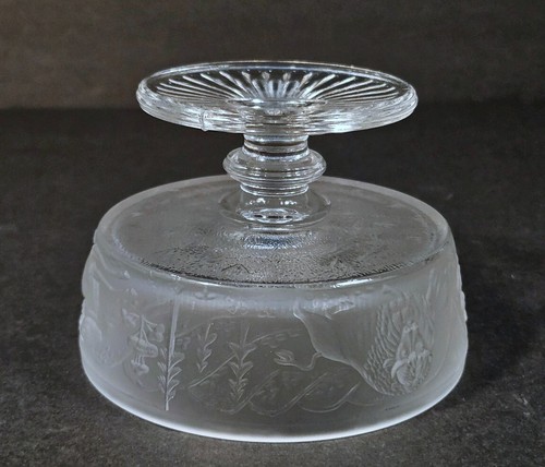 Westward Ho or Pioneer Champagne or Sherbet Frosted & Clear by L G Wright Glass - Picture 5 of 7