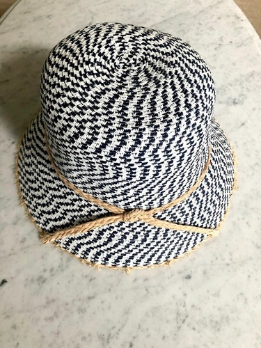 Blue Fashion Cloche Hat, Beach Hat, Summer Hat, Sun Hat, Beautiful Hat, - Picture 2 of 4
