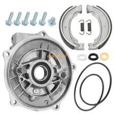 Rear Brake Plate Panel Kits w/Shoes For Honda Recon 250 TRX250EX TRX250X TRX250