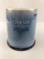 CD-R 52X PLEXDIC CD RECORDABLE 100 PACK 700MB / 80 MIN SHINY TOP