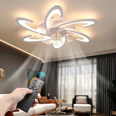 OYAJIA 85W LED Deckenleuchte Fan Deckenventilator Lampe Beleuchtung + Fernbedienung DE