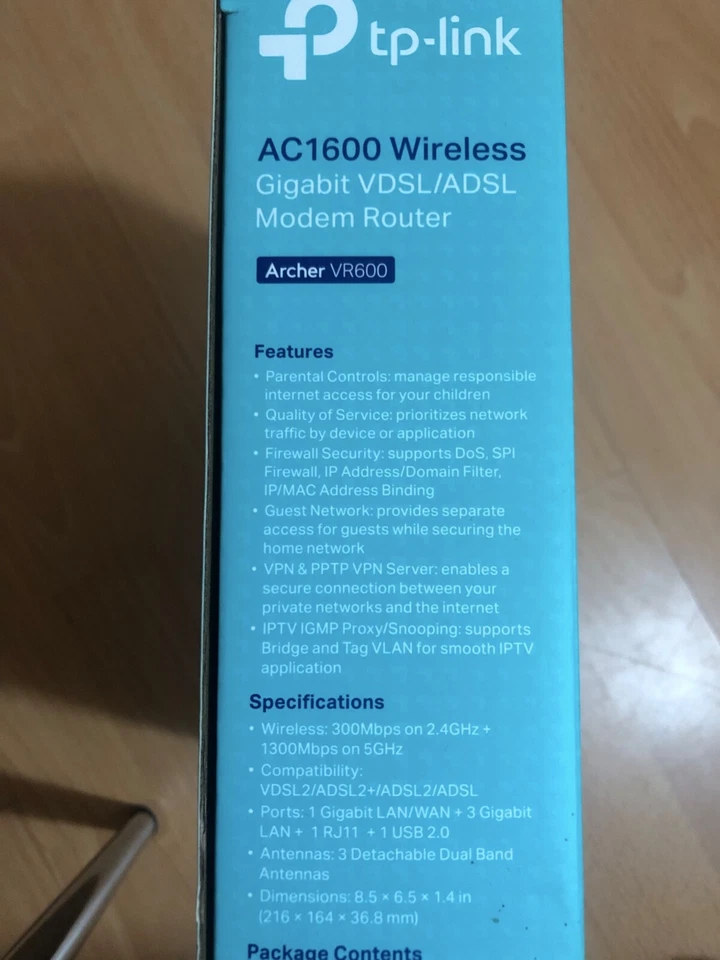 TP-Link Archer AC1600 Wireless Gigabit VDSL/ADSL Modem Router - Pristine - Image 2 of 3