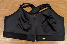 SHEFIT High Impact Adjust Ultimate Sports Bra Black Front Zip 4Luxe - HAS WEAR