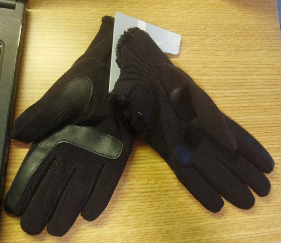 New w/tags Isotoner Women's Black Gloves SmartTouch Smart Dri Plush Lining 1 Sz eBay