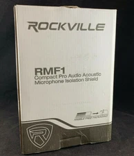 ROCKVILLE RMF1 COMPACT PRO AUDIO ACOUSTIC MICROPHONE ISOLATION SHIELD SEALED NOS