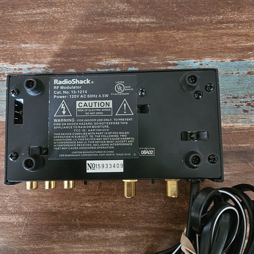 Radio Shack RF Modulator NO15933409 120V AC 60Hz 4.5W Pre-owned Tested - Picture 17 of 19