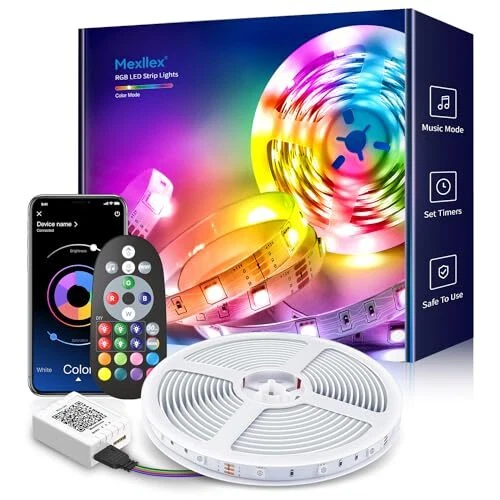 Product Image for LED Strip Lights 10M (1X10M) APP Control Colour Changing LED Lights with Remote