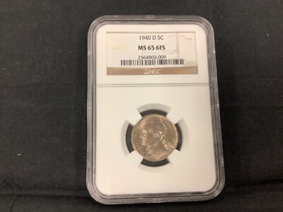 1940-D Jefferson Nickel NGC Graded MS65 6 Full Steps! | eBay