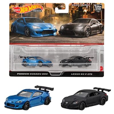 Hot Wheels Premium 2-Pack Pandem Subaru BRZ Lexus RC F GT3 mini