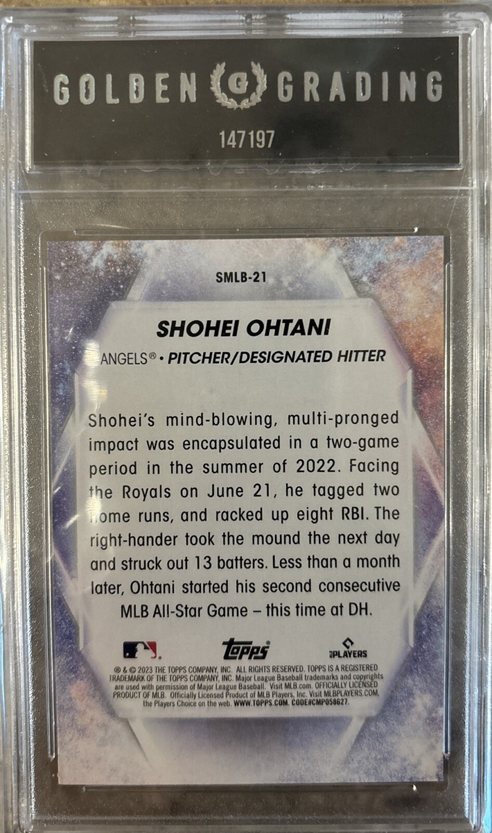 大谷翔平　topps 2023 AllStar StitchesJersey 大谷翔平 topps 2023 AllStar StitchesJersey Shohei Otani 2023