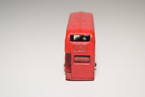 A35 1:64 MATCHBOX LESNEY AEC LONDON AUTOBÚS DE DOS PISOS ROJO EXCELENTE ESTADO - Imagen 5 de 7