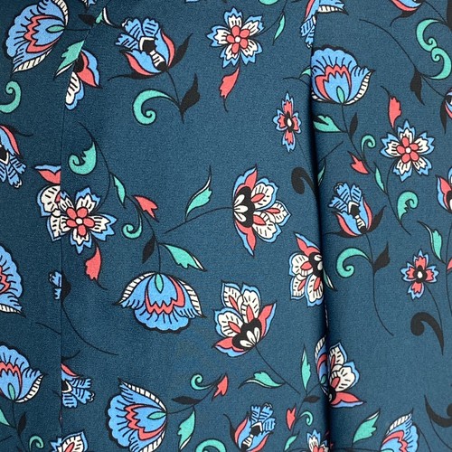 Das limitierte Kleid Größe 6 grün blaugrün rosa blau Blumenmuster langärmelig Polyester - Bild 6 von 12