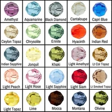 Swarovski 5000 Crystal Round  Regular Color Beads 1 of 2 *You Pick Size & Color*