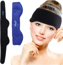 Headache Ice Pack Head Wrap for Migraines, FSA or HSA Eligible Cold Pack Head Ic