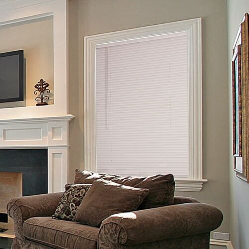 4-Pack Champion TruTouch 72Wx60"L Cordless 1" Vinyl Mini Blinds Alabaster 527294