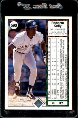 1989 Upper Deck #590 Roberto Kelly New York Yankees - Nice Card! - Picture 2 of 2