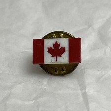 Canada Maple Leaf Canadian Flag Patriotic Country Enamel Lapel Hat Pin Pinback