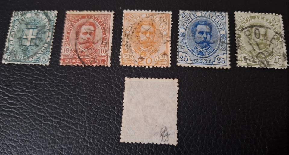 1891 Effige Di Umberto I. SERIE COMPLETA VIAGGIATA - Immagine 2 di 3