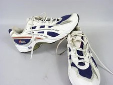 Vintage ASICS GEL Running Shoes Men's US 15 EU 50.5 White Blue Rare