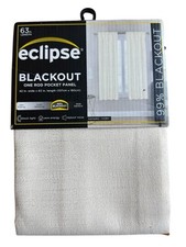 Eclipse Samara Blackout Energy-Efficient Thermal Curtain Panel, 42" x 63" Ivory