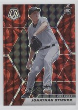 2021 Panini Mosaic Rookie Reactive Red Mosaic Prizm Jonathan Stiever #206 fm0