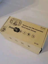 Bluetooth FM Transmitter Wireless Radio Adapter Hands-Free Car Kit with 1.7 Disp