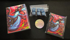 Pokémon Mega Charizard X Ex UPC Exclusive Coin Sleeves Dice Deck Box