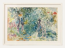 Anton Gold (1914-1970) - Mid 20th Century Watercolour, Through the Forest