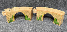 Lot 2 Thomas Wooden Railway Train Arched Curved Viaduct Bridge Clickity Clack 2