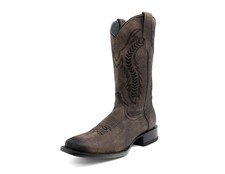 Ferrini Western Boots Mens Ashton Square Toe Leather Oak 15593-28