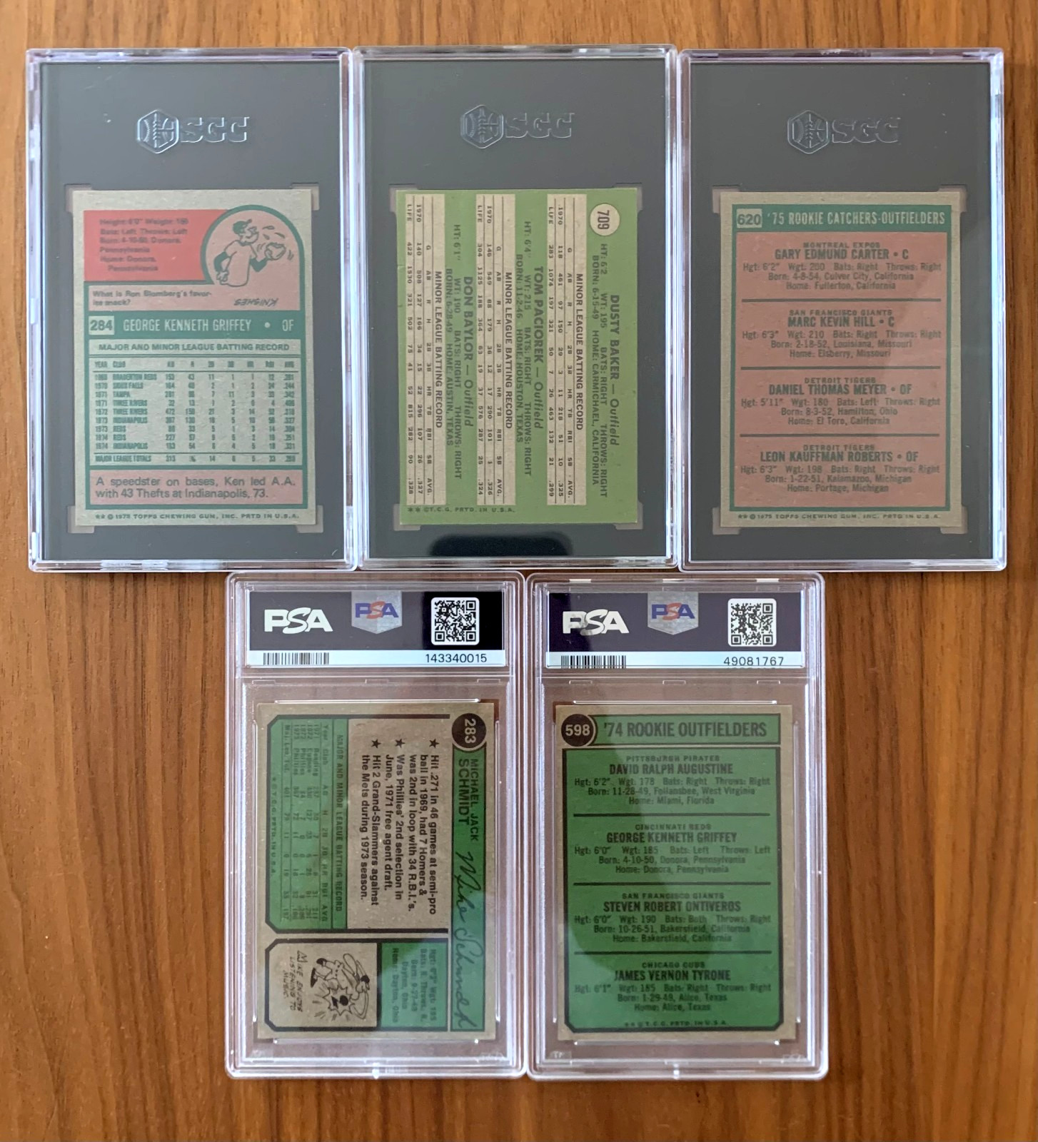 HOF VINTAGE CARD LOT PSA/SGC (5 CARDS!) view 2