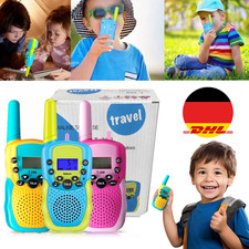 Walkie Talkie Kinder 3er Set Handfunkgerät Sprechfunkgeräte Wiederaufladbar 3km