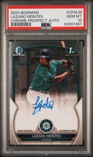 2023 Bowman Chrome LAZARO MONTES #CPA-LM 1st RC Prospect AUTOGRAPH PSA 10 GEM MT