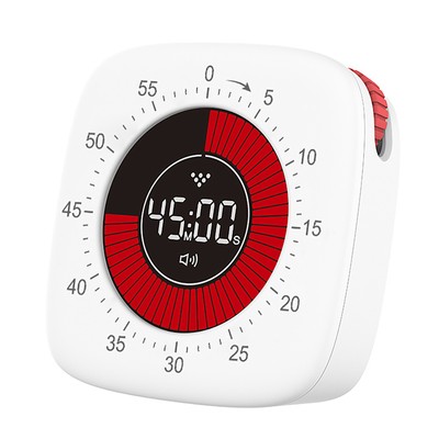 Digital Visual Timer Wiederaufladbare 60 Minuten Countdown Kids Study Desk CU