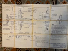 Lockheed C-121j Constellation paint scheme blueprint