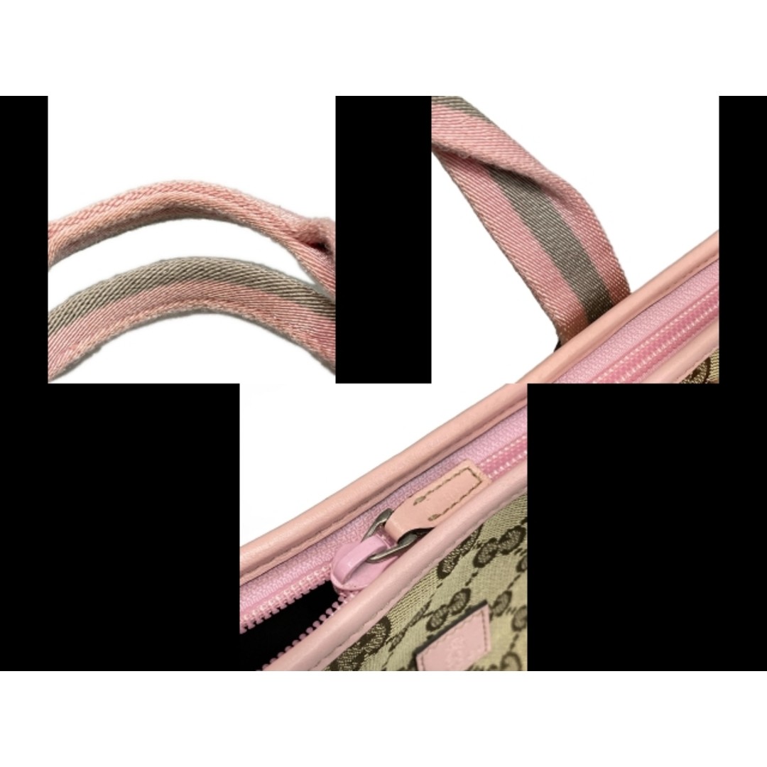 Gucci GG Children's Handbag Beige Pink Brown Leather Used, Sorry No Size thumbnail 10