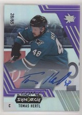 2020-21 Upper Deck Synergy Auto Purple 28/65 Tomas Hertl #19 Auto 2u9