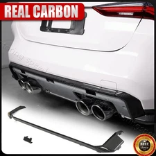 For BMW M3 G80 M4 G82 G83 DRY CARBON Rear Bumper Lip Diffuser Strip Trim Replace