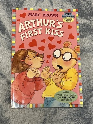Arthur's First Kiss (Step-Into-Reading, Step 3) with Stickers   Near Mint!