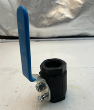 Full Port Carbon Steel Ball Valve 1.5" NPT Threaded 200 WOG, Black