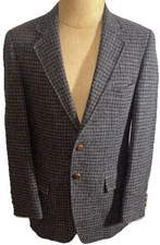 Vintage Tailored Classics Levi Strauss Mens Brown Wool Blazer Sport Coat 40R