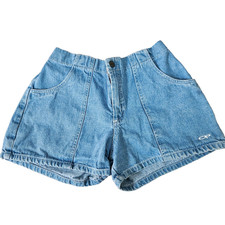 Vintage Ocean Pacific OP Denim Shorts Women Size 7 Mid Rise Surfer Hot Pants Y2K