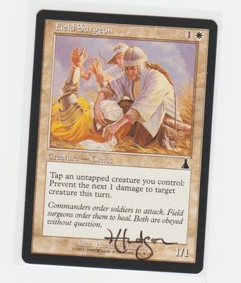 Magic the Gathering ~ Field Surgeon  ~  M/NM ~ Urza's Destiny ~ Signed by Artist