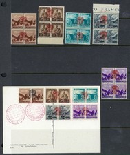 1947 POLAND FORCES BLUE ARMY OVERPRINTS PLUS USED CANCELLED ON PC