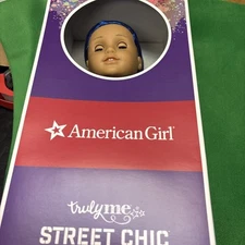 American Girl Doll Truly Me Street Chic Doll 18 in Blue Hair Eyes Dress Fun Play