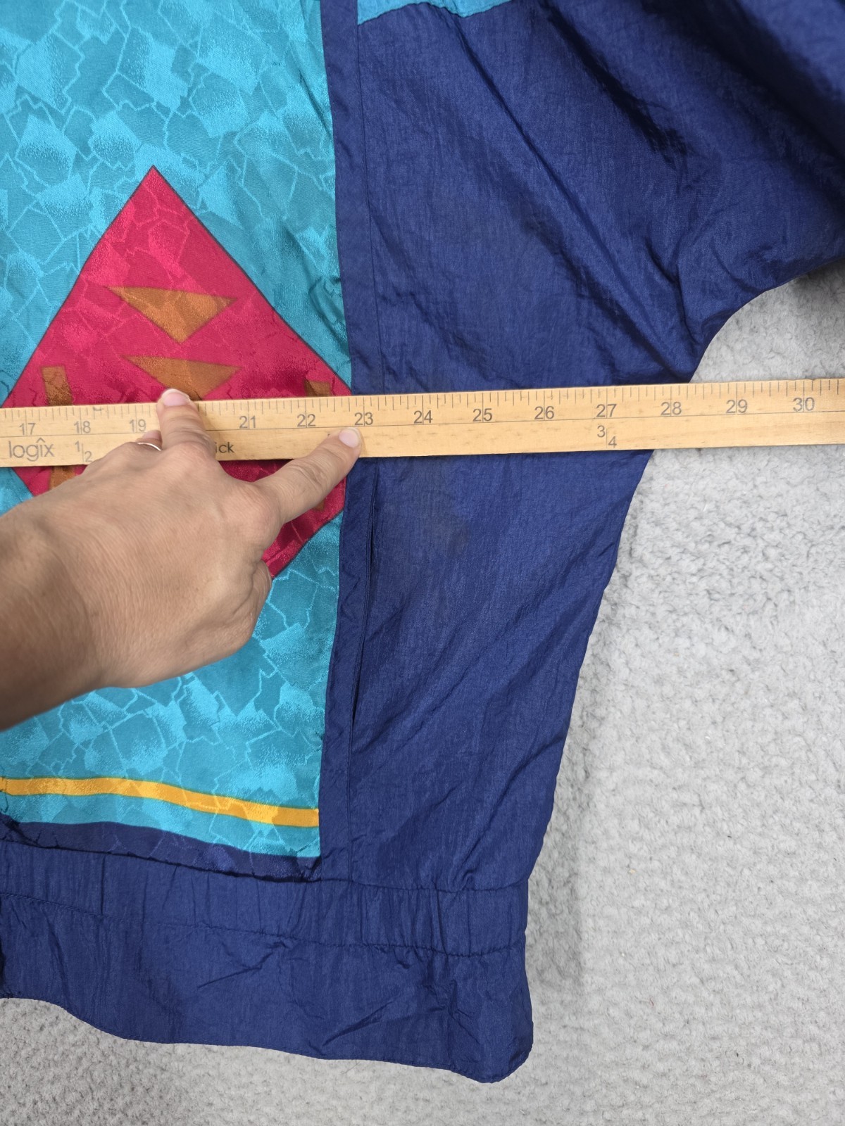 Winterset Nylon Vintage Patchwork Windbreaker Jac… - image 4