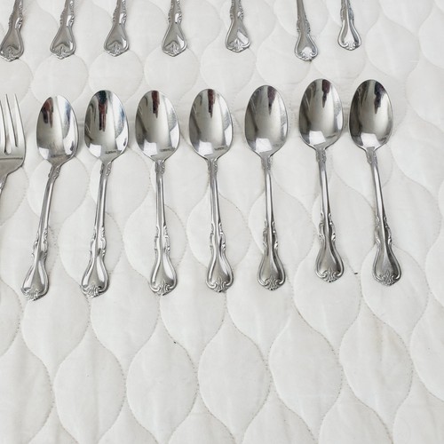 Set cucchiai forchette e coltelli vintage Cambridge 36 pz acciaio inox MCM - Foto 4 di 11