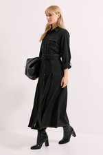 Principles Black Shirt Dress Womens Workwear Dresses