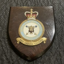 Vintage Royal Air Force Station HONINGTON Mess Wall Plaque/Shield-Hand-painted